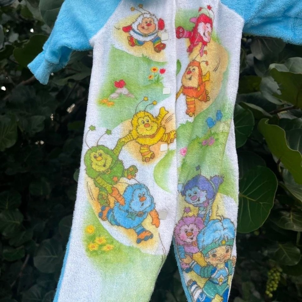 RARE 80s rainbow brite buddy blue infant sleeper - Picture 3 of 6